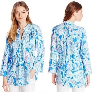 Lilly Pulitzer Sarasota Tunic Bay Blue